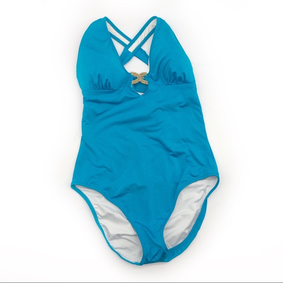 Trina Turk Other - SOLD - Trina Turk One-Piece Swimsuit Teal Blue